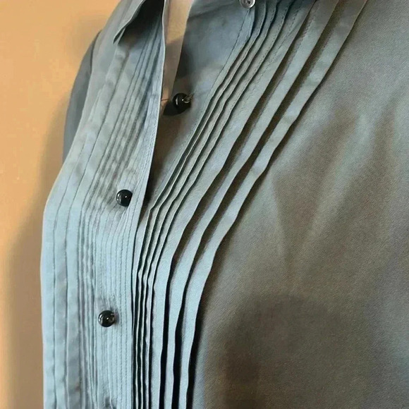 [XL]Jigsaw Silk Pleated Front Long Sleeve  Button Up Shirt/Blouse - Picture 5 of 12